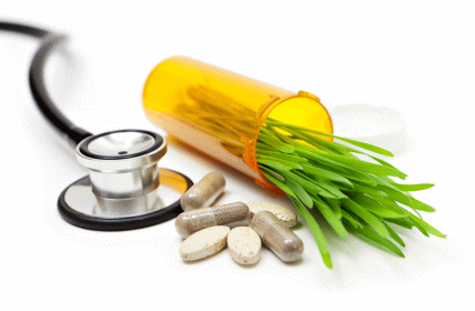 stethoscope and supplements